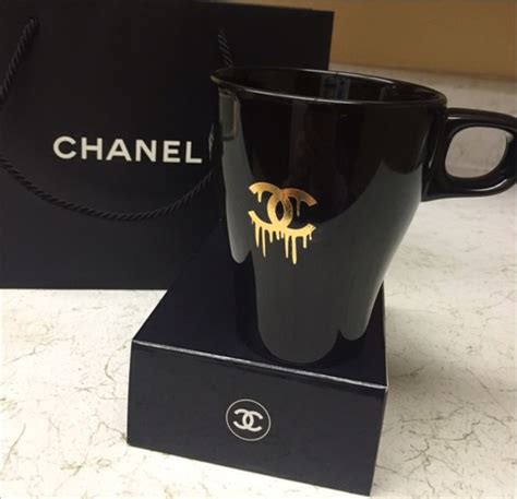 chanel glass cup